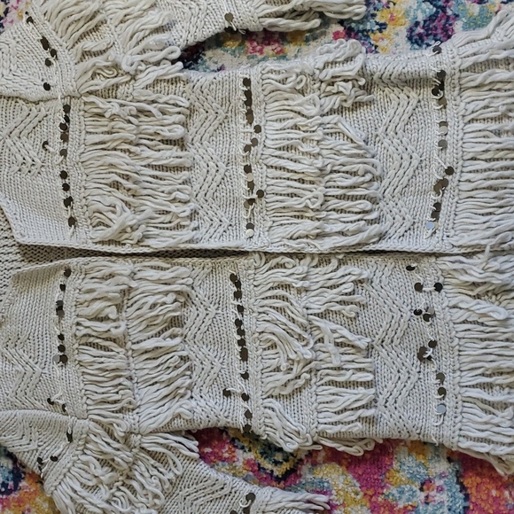 Jen's Pirate Booty Moraccan Fringe Cardigan Sweater - Picture 8 of 10